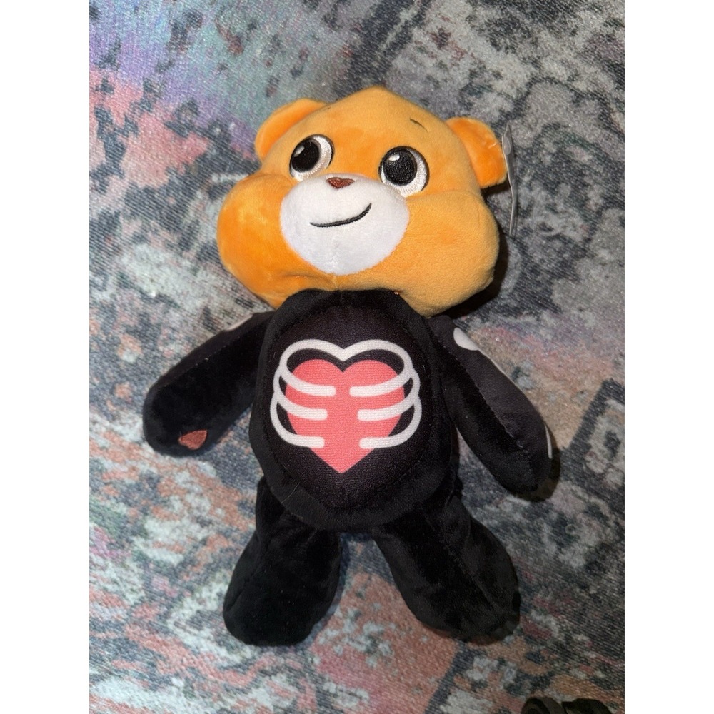 Care Bears Tenderheart Bear Peek-a-boo Plush 8.5" Tall NWT Orange Rare